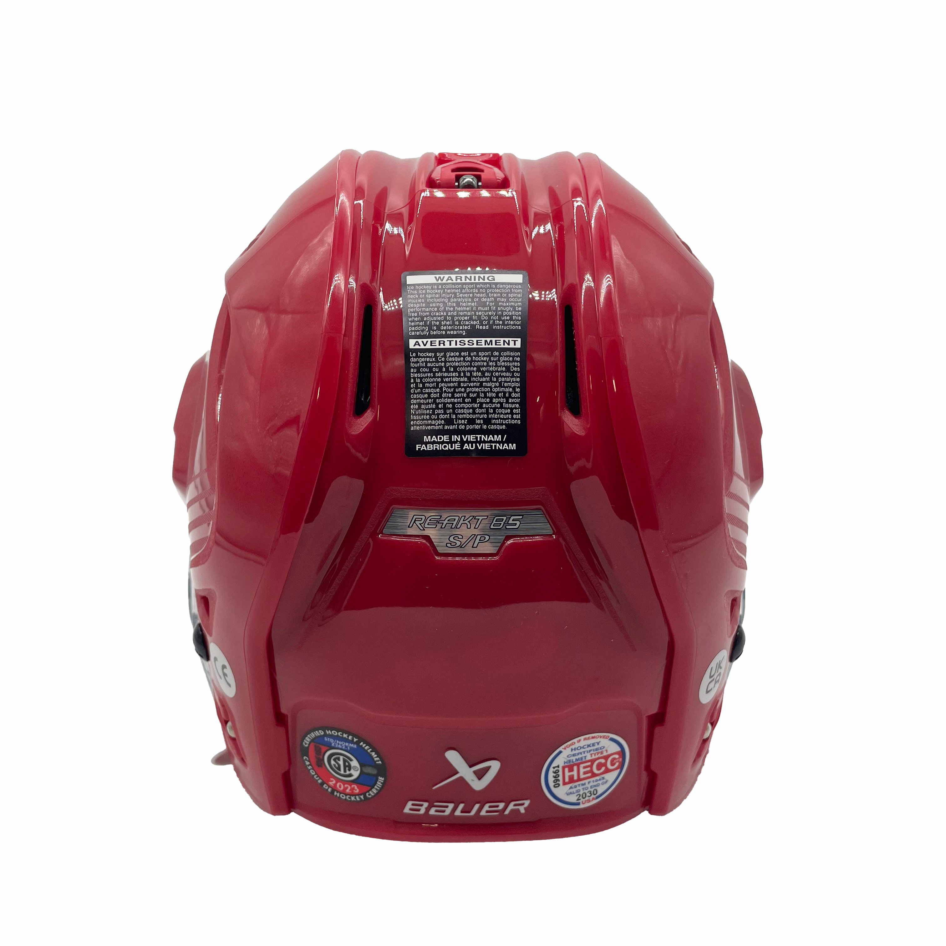 Bauer Re-Akt 85 - Hockey Helmet (Red)